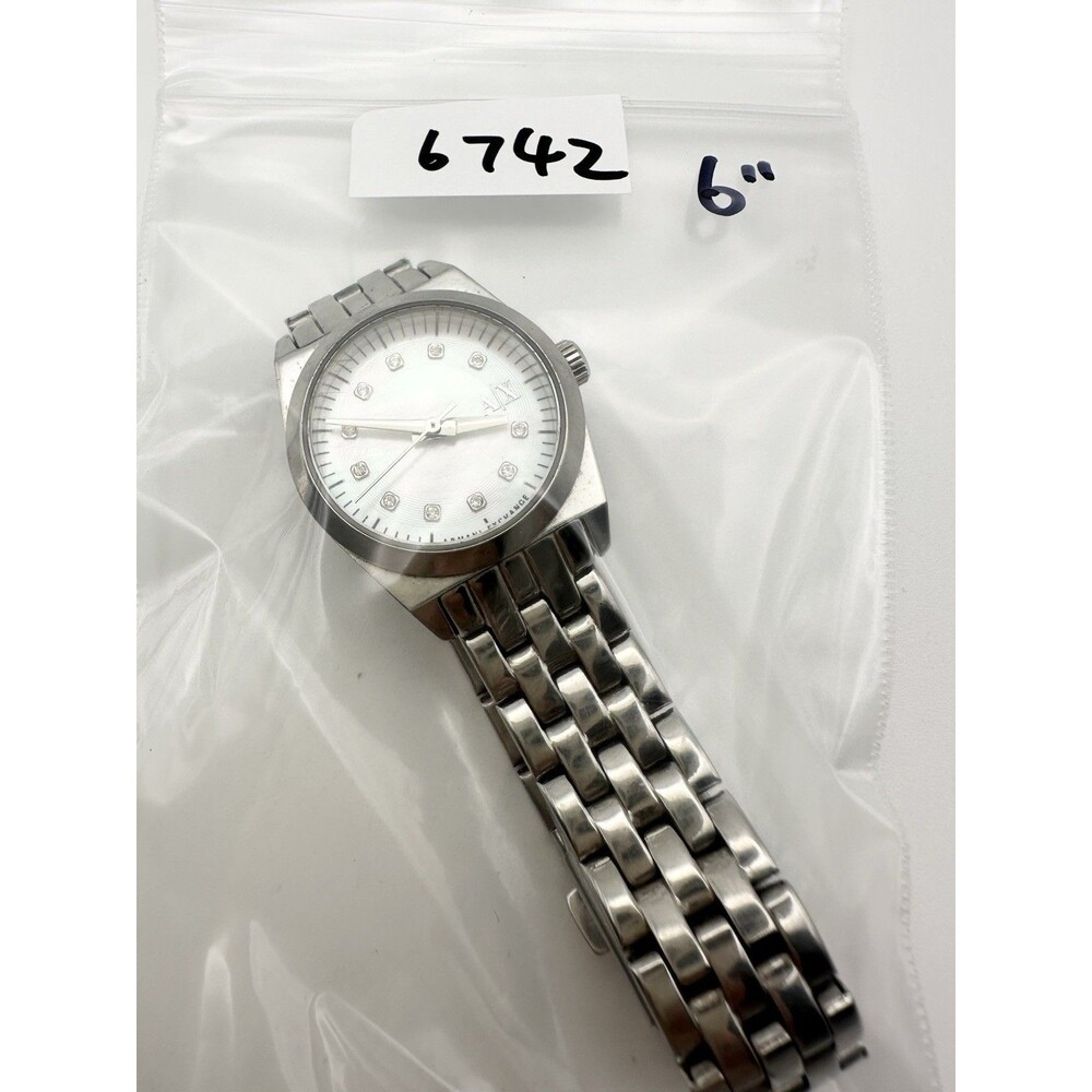 Armani Exchange AX5330 Miss Jackson MOP Dial Stainless Steel Women's Watch 6” - Picture 7 of 7